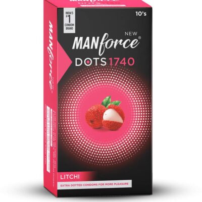 Manforce Extra Dotted Litchi Flavoured Condoms