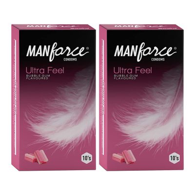 Manforce Ultra Feel Bubblegum Flavoured Condoms