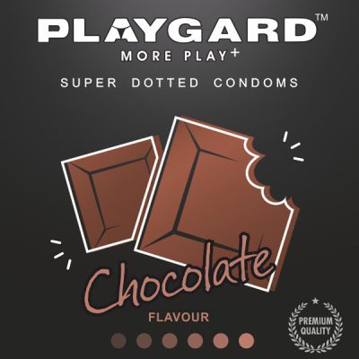 Playgard Super Dotted Condoms Chocolate Flavour