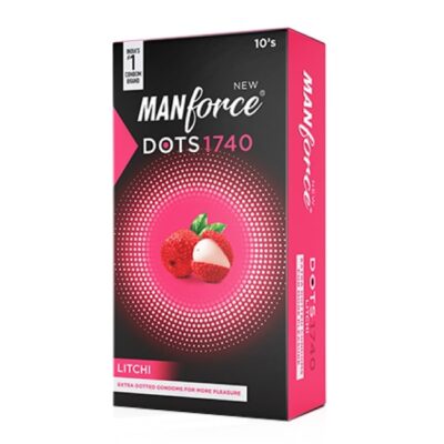 Manforce Extra Dotted Litchi Flavoured Condoms