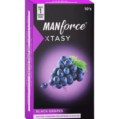 Manforce XTASY Condoms Black Grapes