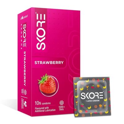 Skore Strawberry Flavoured Condoms