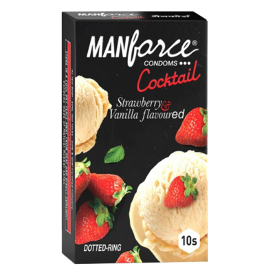 Manforce Cocktail Strawberry & Vanilla Flavoured