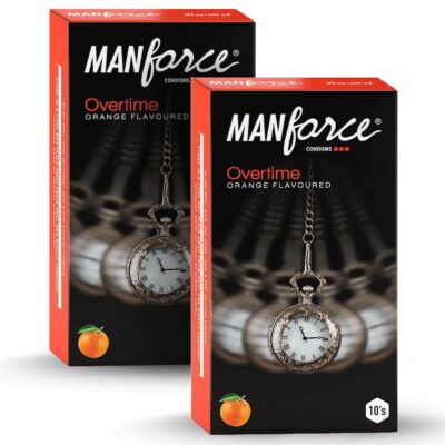 Manforce Overtime Orange Flavoured Condoms